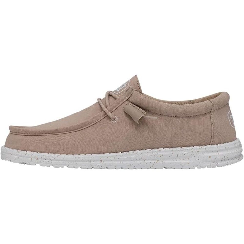Hey Dude Mens Wally Slub Canvas  Loafer - Tan
